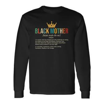 Black Mother African Americans Black Long Sleeve T-Shirt - Thegiftio UK