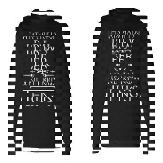 Brewing Beer T Love To Brew Beer Long Sleeve T-Shirt | Mazezy