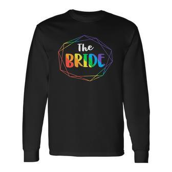 The Bride Gay Lesbian Bachelorette Party Diamond Wedding Long Sleeve T-Shirt - Thegiftio UK