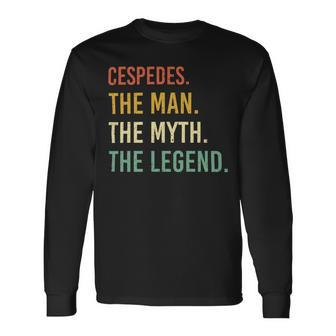 Cespedes Name Shirt Cespedes Name Long Sleeve T-Shirt - Monsterry