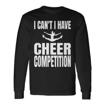 Cheer Competition Cheerleading Cheerleader Stuff V2 Long Sleeve T-Shirt - Seseable