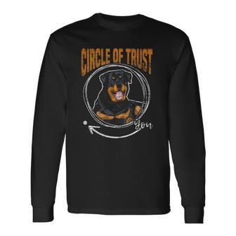 Circle Of Trust Rottweiler Dog Lover Long Sleeve T-Shirt | Mazezy