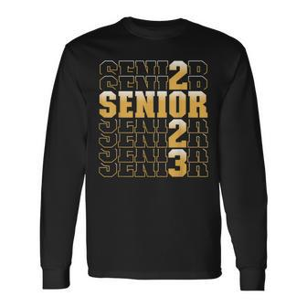 Class Of 2023 Senior 2023 Graduation Or First Day Of School Long Sleeve T-Shirt T-Shirt | Mazezy AU