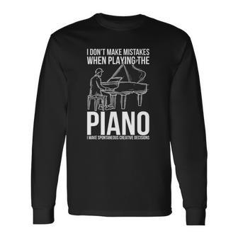 Classical Music Pianist Piano Musician Piano Long Sleeve T-Shirt T-Shirt | Mazezy