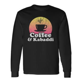 Coffee And Kabaddi Vintage Sunset Long Sleeve T-Shirt | Mazezy
