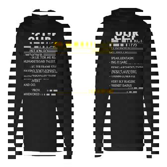 Collier Name Collier Facts Long Sleeve T-Shirt | Seseable UK