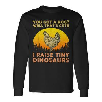 Cool Chicken Art For Poultry Chicken Farmer Long Sleeve T-Shirt T-Shirt | Mazezy