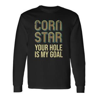 Cool Cornhole Art Corn Hole Bag Toss Tournament Long Sleeve T-Shirt T-Shirt | Mazezy