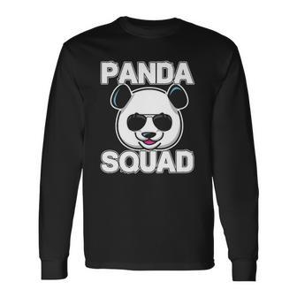 Cool Panda Squad I Panda Bear Long Sleeve T-Shirt T-Shirt | Mazezy
