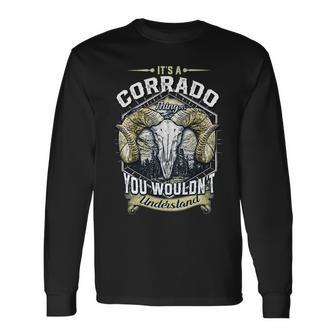 Corrado Name Shirt Corrado Name V4 Long Sleeve T-Shirt - Monsterry UK