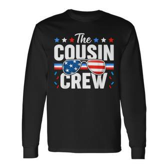 Cousin Crew 4Th Of July Patriotic American Matching V8 Long Sleeve T-Shirt - Seseable