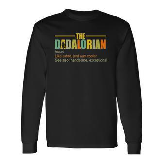 The Dadalorian Like A Dad Just Way Cooler Essential Long Sleeve T-Shirt T-Shirt | Mazezy
