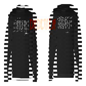 Dadcula Halloween Dad Costume Spider Webs Dracula 2021 Long Sleeve T-Shirt T-Shirt | Mazezy