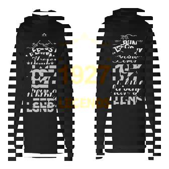 December 1927 Birthday Life Begins In December 1927 V2 Long Sleeve T-Shirt | Seseable CA