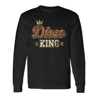 Disco King 70S Seventies Retro Vintage Style Long Sleeve T-Shirt - Thegiftio UK