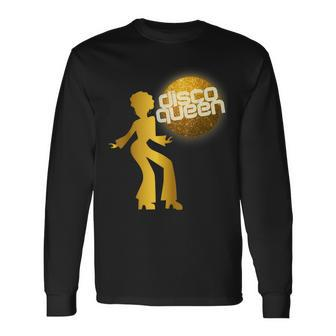 Disco Queen Retro 70S Seventies Retro Disco Ball Long Sleeve T-Shirt - Thegiftio UK