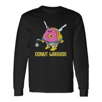 Donut Doughnut Pink Sprinkles Cute Donut Long Sleeve T-Shirt | Mazezy