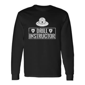 Drill Instructor For Fitness Coach Or Personal Trainer Long Sleeve T-Shirt - Thegiftio UK