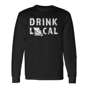 Drink Local Missouri Craft Beer From Here Mo Souvenir Long Sleeve T-Shirt T-Shirt | Mazezy