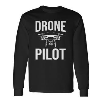Drone Pilot Drone Operator Rc Flight Long Sleeve T-Shirt T-Shirt | Mazezy CA