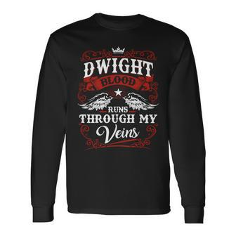 Dwight Name Shirt Dwight Name Long Sleeve T-Shirt - Monsterry DE