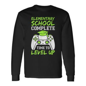 Elementary Complete Time To Level Up Graduation Long Sleeve T-Shirt