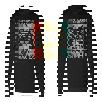 Elementary School Graduation Level Complete Video Games Boys V2 Long Sleeve T-Shirt