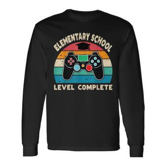 Elementary School Level Complete Gamer 6Th Grade Graduation Long Sleeve T-Shirt