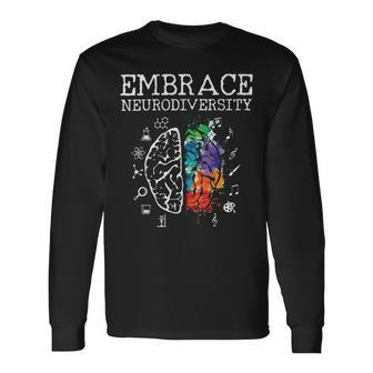 Embrace Neurodiversity Funny V5 Unisex Long Sleeve | Favorety AU