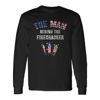 Expecting Daddy 4Th Of July Soon To Be Dad Announcement Long Sleeve T-Shirt - Seseable