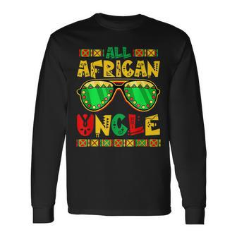 Family Matching Juneteenth Black History African Uncle Long Sleeve T-Shirt - Thegiftio UK