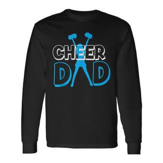 Father Cheerleading From Cheerleader Daughter Cheer Dad V3 Long Sleeve T-Shirt - Seseable