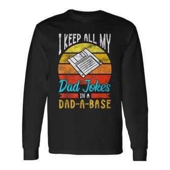Fathers Day For Dad Jokes Dad For Long Sleeve T-Shirt T-Shirt | Mazezy