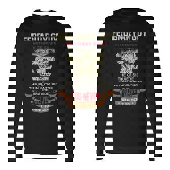 February Guy I Have 3 Sides February Guy Birthday Long Sleeve T-Shirt | Seseable CA