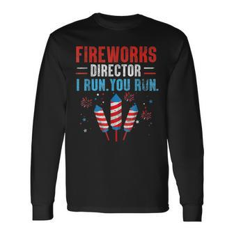 Fireworks Director 4Th Of July Celebration V3 Long Sleeve T-Shirt - Seseable