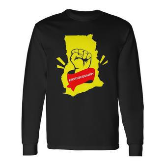 Fix The Country Ghana Vacation Long Sleeve T-Shirt T-Shirt | Mazezy