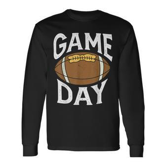 Football Player Vintage Game Day Unisex Long Sleeve | Favorety AU