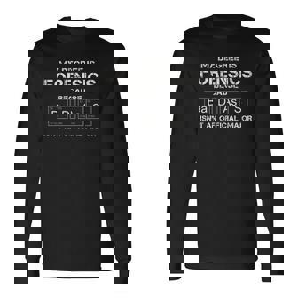Forensic Science Official Major Tee Forensics Long Sleeve T-Shirt | Mazezy