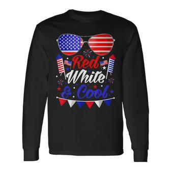 Fourth Of July 4Th July Red White And Blue Patriotic Long Sleeve T-Shirt | Seseable UK