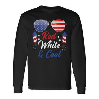 Fourth Of July 4Th July Red White And Blue Patriotic Long Sleeve T-Shirt - Seseable