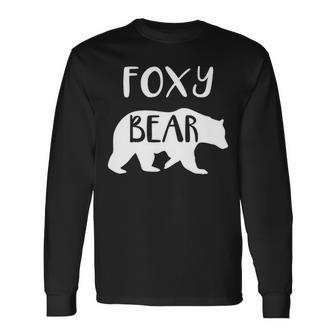 Foxy Grandma Foxy Bear Long Sleeve T-Shirt - Seseable