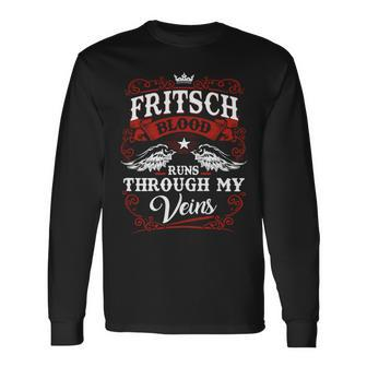 Fritsch Name Shirt Fritsch Name Long Sleeve T-Shirt - Monsterry AU