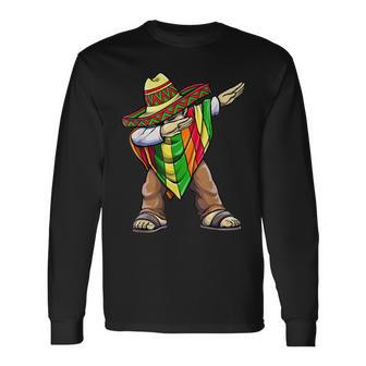 Funny Dabbing Taco Cinco De May Mexican Food V2 Unisex Long Sleeve | Favorety DE