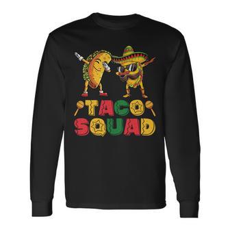 Funny Dabbing Taco Cinco De May Mexican Food V3 Unisex Long Sleeve | Favorety CA