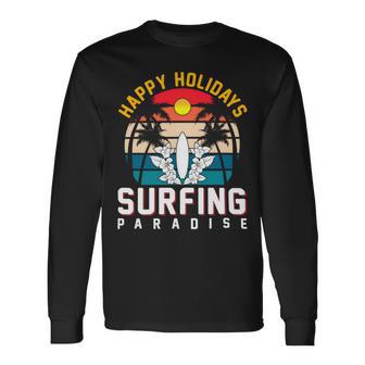 Funny Enjoy The Summer Holiday Summer Surfing Paradise Unisex Long Sleeve | Favorety CA