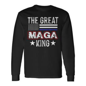 Funny The Great Maga King Trump 2022 Amp 2024 Unisex Long Sleeve | Favorety AU