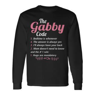Gabby Grandma The Gabby Code Long Sleeve T-Shirt - Seseable