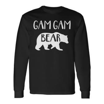Gam Gam Grandma Gam Gam Bear Long Sleeve T-Shirt - Seseable