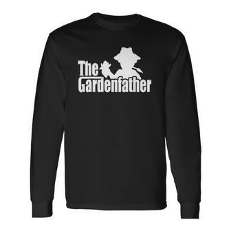 The Gardenfather Gardening Fathers Day Long Sleeve T-Shirt T-Shirt | Mazezy