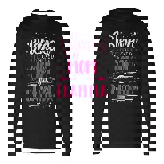 Glamma Grandma Blessed To Be Called Mom And Glamma Long Sleeve T-Shirt - Seseable